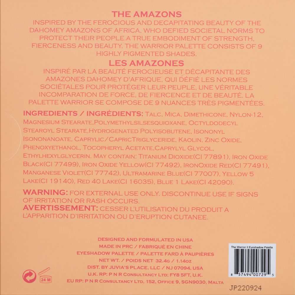 The Warrior 2 Palette