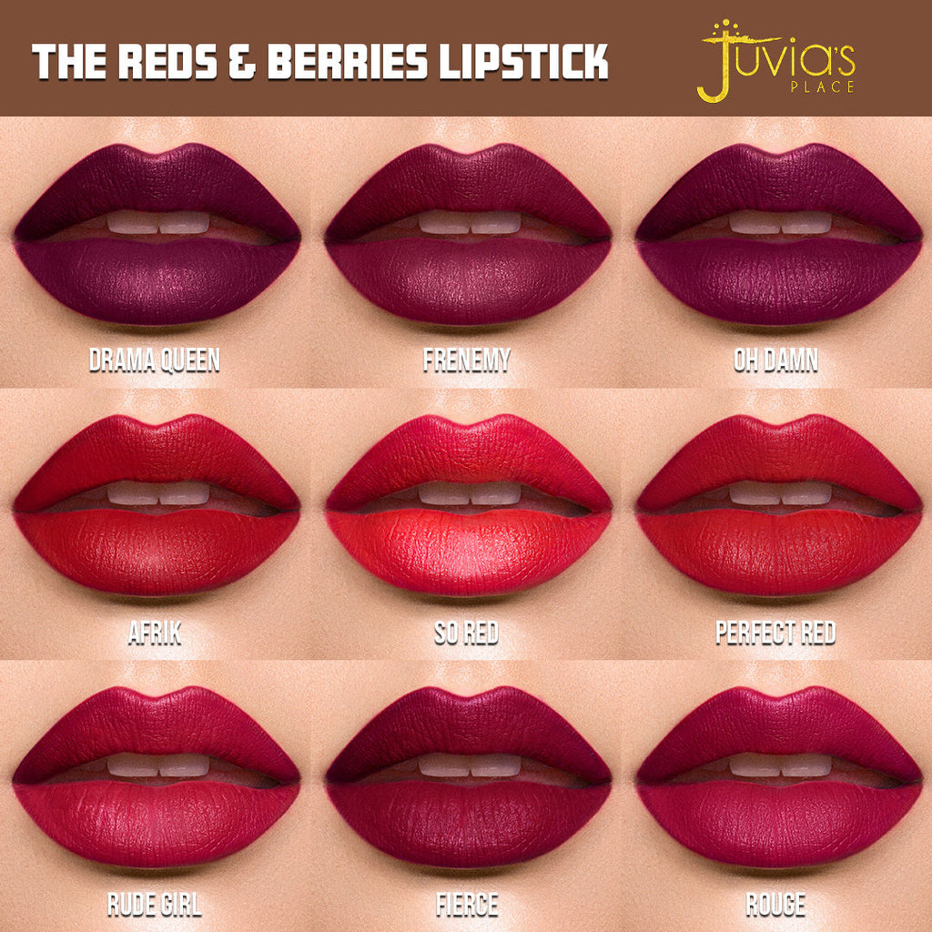 The Reds & Berries Velvety Matte Lipsticks